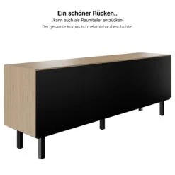 BRALCO SILE Lowboard | 1 OH, 2025 X 740 Mm, Nussbaum -Möbel Pro Verkauf Lowboard BRALCO SILE 1 OH 203 x 74 cm Sideboard Konsole Nussbaum Sideboard Kommode Schrank Konsole 6