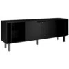BRALCO SILE Lowboard | 1 OH, 2025 X 740 Mm, Schwarz -Möbel Pro Verkauf Lowboard BRALCO SILE 1 OH 203 x 74 cm Sideboard Konsole Schwarz Sideboard Kommode Schrank Konsole 2