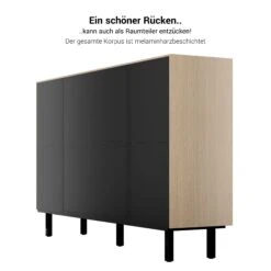 BRALCO SILE Highboard | 2 OH, 2025 X 1250 Mm, Eiche -Möbel Pro Verkauf Lowboard BRALCO SILE 2 OH 203 x 125 cm Sideboard Kommode Fluegeltueren Eiche Sideboard Kommode Schrank Konsole Anrichte 8