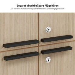 BRALCO SILE Highboard | 2 OH, 2025 X 1250 Mm, Schwarz -Möbel Pro Verkauf Lowboard BRALCO SILE 2 OH 203 x 125 cm Sideboard Kommode Fluegeltueren Schwarz Sideboard Kommode Schrank Konsole Anrichte 42