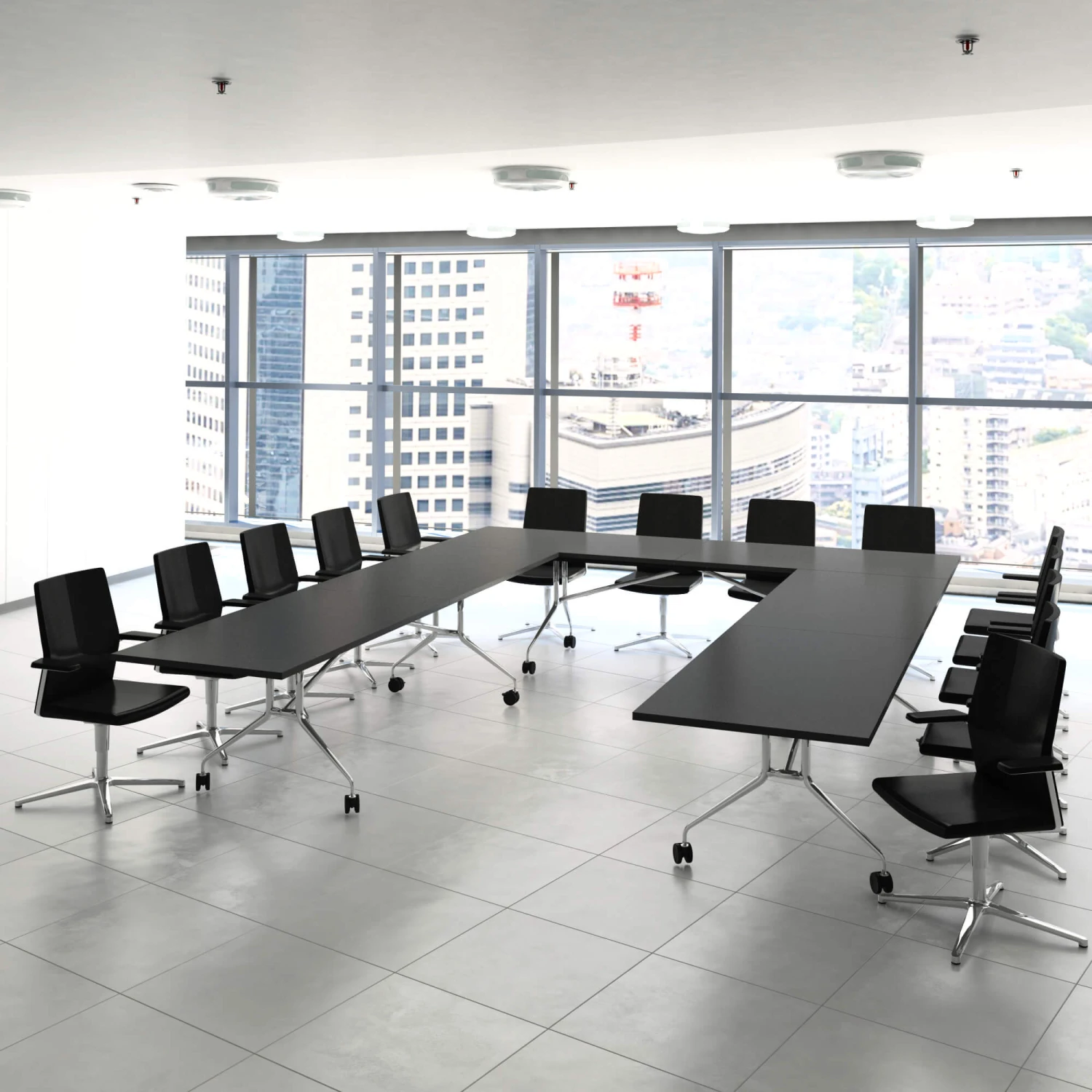 LIBRO Konferenztisch | Faltbar, Rollbar, 2800 X 1000 Mm, Anthrazit 3 LIBRO Konferenztisch | Faltbar, Rollbar, 2800 X 1000 Mm, Anthrazit