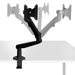 Monitorhalter | Gasfederunterstützung, 200 - 500 Mm, Schwarz -Möbel Pro Verkauf Monitorhalter Stahl Monitorarm Schwarz Gasfederunterstuetzung PC Halterung Computerhalter Computerhalterung Tischhalterung 8