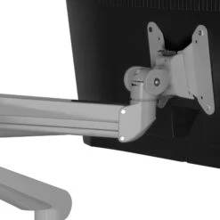 Monitorhalter | Gasfederunterstützung, 200 - 500 Mm, Silber -Möbel Pro Verkauf Monitorhalter Stahl Monitorarm Silber Gasfederunterstuetzung PC Halterung Computerhalter Computerhalterung Tischhalterung 3