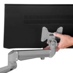 Monitorhalter | Gasfederunterstützung, 200 - 500 Mm, Silber -Möbel Pro Verkauf Monitorhalter Stahl Monitorarm Silber Gasfederunterstuetzung PC Halterung Computerhalter Computerhalterung Tischhalterung 5