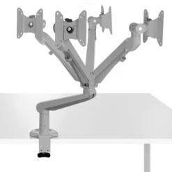 Monitorhalter | Gasfederunterstützung, 200 - 500 Mm, Silber -Möbel Pro Verkauf Monitorhalter Stahl Monitorarm Silber Gasfederunterstuetzung PC Halterung Computerhalter Computerhalterung Tischhalterung 7