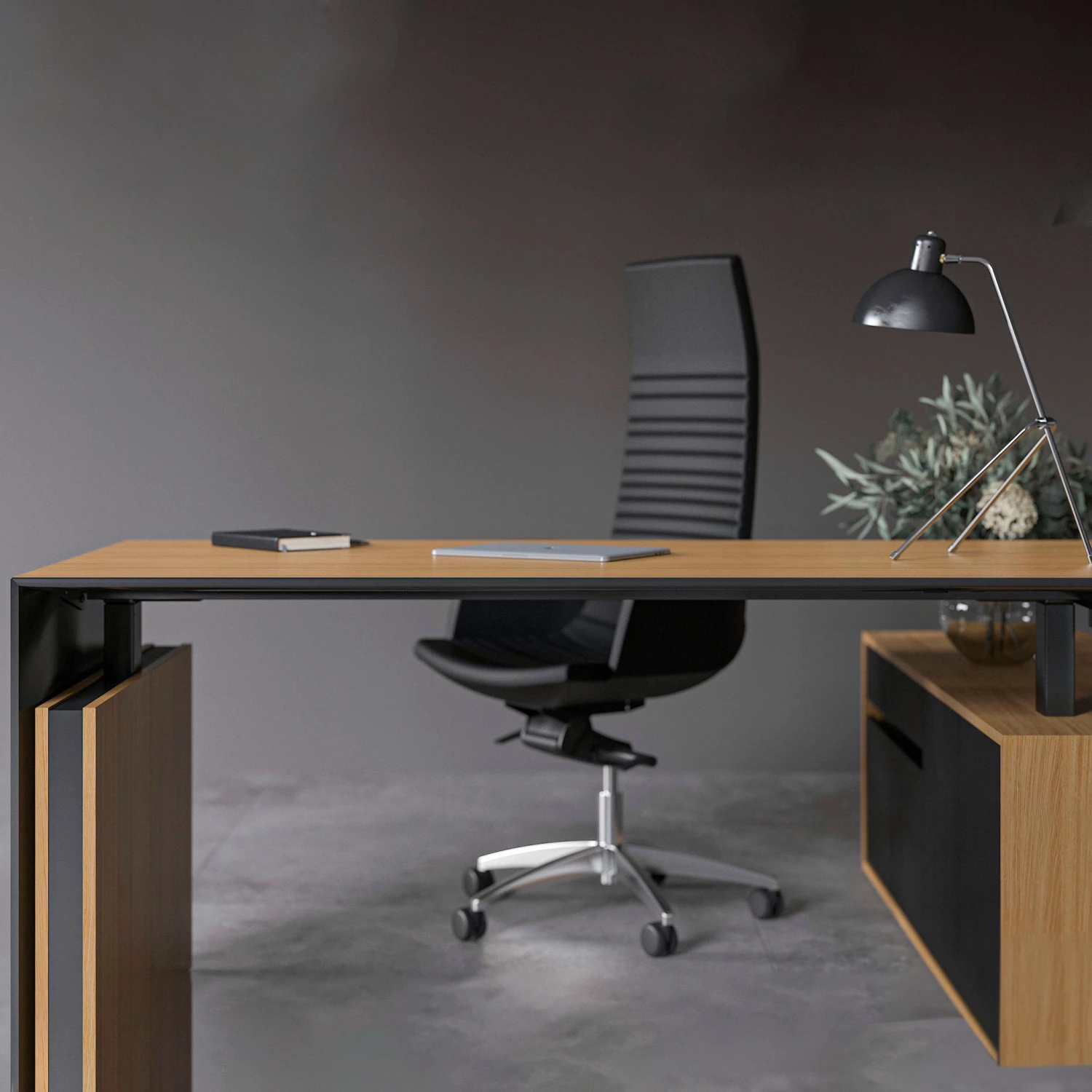 MOTION 2 Motoren-Schreibtisch Mit Sideboard | Elektrisch Höhenverstellbar, 2000 X 1800 Mm, Ahorn Furnier 13 MOTION 2 Motoren-Schreibtisch Mit Sideboard | Elektrisch Höhenverstellbar, 2000 X 1800 Mm, Ahorn Furnier – Bild 11