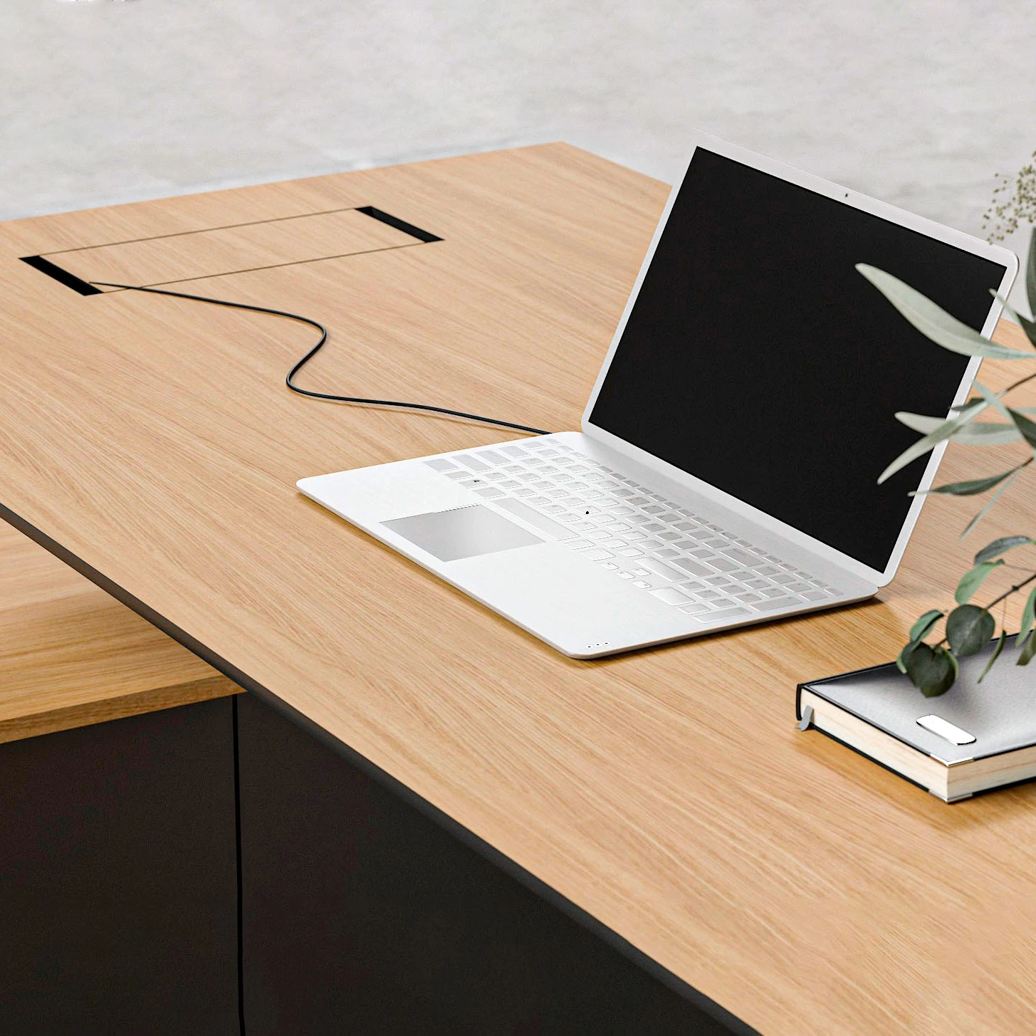 MOTION 2 Motoren-Schreibtisch Mit Sideboard | Elektrisch Höhenverstellbar, 2000 X 1800 Mm, Ahorn Furnier 10 MOTION 2 Motoren-Schreibtisch Mit Sideboard | Elektrisch Höhenverstellbar, 2000 X 1800 Mm, Ahorn Furnier – Bild 8