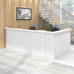 NOVA Empfangstheke | Ecktheke Links, 3340 X 1735 Mm -Möbel Pro Verkauf NOVA Empfangstheke 3 4 x 1 7 Meter Ecktheke links Theke Empfang Rezeption Empfangstisch