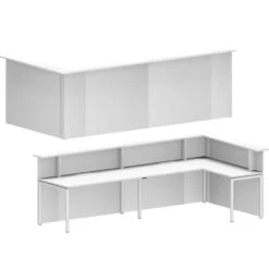 NOVA Empfangstheke | Ecktheke Rechts, 3340 X 1735 Mm -Möbel Pro Verkauf NOVA Empfangstheke 3 4 x 1 7 Meter Ecktheke rechts 1