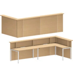 NOVA Empfangstheke | Ecktheke Rechts, 3340 X 1735 Mm -Möbel Pro Verkauf NOVA Empfangstheke 3 4 x 1 7 Meter Ecktheke rechts 3
