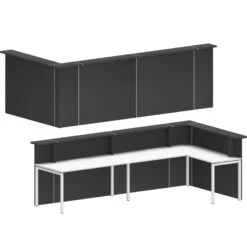 NOVA Empfangstheke | Ecktheke Rechts, 3340 X 1735 Mm -Möbel Pro Verkauf NOVA Empfangstheke 3 4 x 1 7 Meter Ecktheke rechts 7