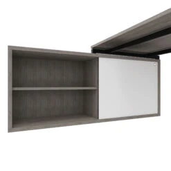 NOVA U Chefschreibtisch Mit Lowboard | 2000 X 1382 Mm, Nordeiche Grau -Möbel Pro Verkauf NOVA U Chefschreibtisch mit Lowboard 2000 x 1382 mm Nordeiche grau Buerotisch Homeofficetisch Tisch mit Stauraum Lowboard Schreibtisch mit Kommode Aktenschreibtisch Konferenztisch 2