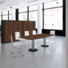 OPTIMA Konferenztisch | Bootsform, 2000 X 1000 Mm (6 - 8 Personen), Nussbaum -Möbel Pro Verkauf OPTIMA Konferenztisch Bootsform 200x100 cm Besprechungstisch Nussbaum Tisch Esstisch Kuechentisch