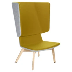 TWIST&SIT Ohrensessel | Massivholz-Gestell, Wollbezug SYNERGY -Möbel Pro Verkauf Ohrensessel TWISTundSIT 4 Fussgestell aus Echtholz SYNERGY Loungestuhl Loungesessel 24