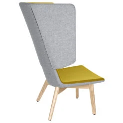 TWIST&SIT Ohrensessel | Massivholz-Gestell, Wollbezug SYNERGY -Möbel Pro Verkauf Ohrensessel TWISTundSIT 4 Fussgestell aus Echtholz SYNERGY Loungestuhl Loungesessel 27