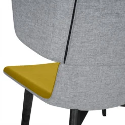 TWIST&SIT Ohrensessel | Massivholz-Gestell, Wollbezug VELITO -Möbel Pro Verkauf Ohrensessel TWISTundSIT 4 Fussgestell aus Echtholz VELITO Loungestuhl Loungesessel 39