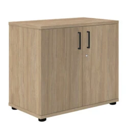 UNI Flügeltürenschrank | 2 OH, 800 X 777 Mm, Bernsteineiche -Möbel Pro Verkauf PROFI Aktenschrank abschliessbar 2OH Bernsteineiche Schrank Bueroschrank Fluegeltuerenschrank 5