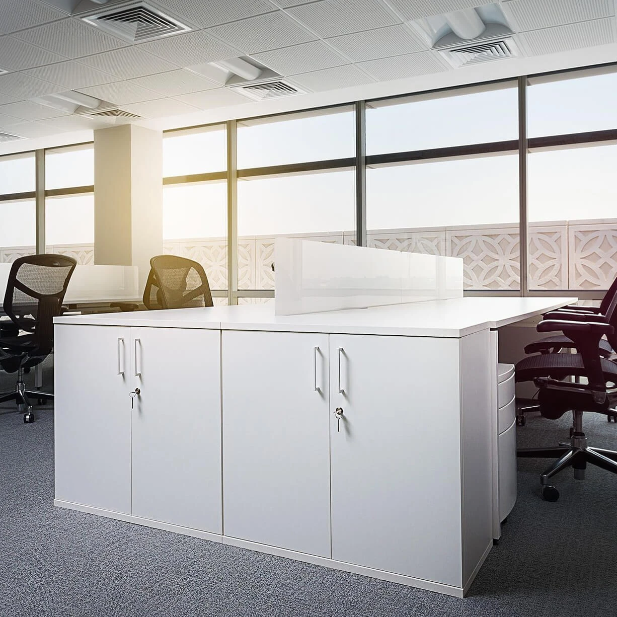 UNI Flügeltürenschrank | 2 OH, 800 X 777 Mm, Weiß 5 UNI Flügeltürenschrank | 2 OH, 800 X 777 Mm, Weiß – Bild 3