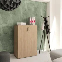 UNI Flügeltürenschrank | 3 OH, 800 X 1143 Mm, Bernsteineiche