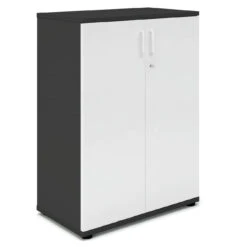 UNI Flügeltürenschrank | 3 OH, 800 X 1143 Mm, Anthrazit / Weiß -Möbel Pro Verkauf PROFI Aktenschrank abschliessbar 3OH Weiss Anthrazit Schrank Bueroschrank Fluegeltuerenschrank Aktenschrank Fluegeltuerenschrank Bueroschrank Schrank 1