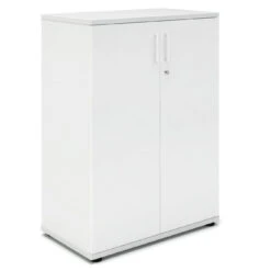 UNI Flügeltürenschrank | 3 OH, 800 X 1143 Mm, Weiß -Möbel Pro Verkauf PROFI Aktenschrank abschliessbar 3OH Weiss Schrank Bueroschrank Fluegeltuerenschrank