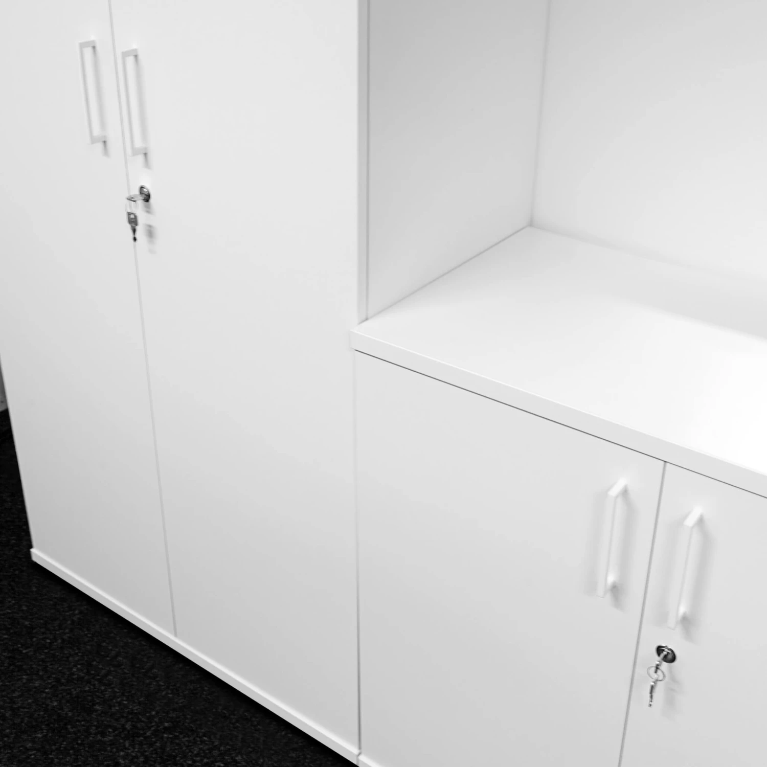 UNI Flügeltürenschrank | 5 OH, 800 X 1897 Mm, Weiß 6 UNI Flügeltürenschrank | 5 OH, 800 X 1897 Mm, Weiß – Bild 4