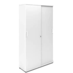 UNI Schiebetürenschrank | 5 OH, 1200 X 1897 Mm, Weiß -Möbel Pro Verkauf PROFI Aktenschrank abschliessbar 5OH Weiss Schrank 4