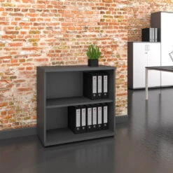 UNI Regalschrank | 2 OH, 800 X 777 Mm, Anthrazit