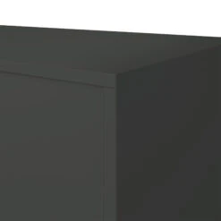 UNI Regalschrank | 2 OH, 800 X 777 Mm, Anthrazit -Möbel Pro Verkauf PROFI Buecherragel 2OH Regal Standregal Holzregal Wandregal Schrank Buero Anthrazit Regal Buecherregal Offenes 5