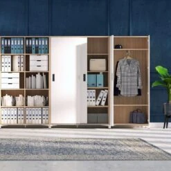 CHOICE Regalschrank | 5 OH, 800 X 1780 Mm, Eiche Gebleicht -Möbel Pro Verkauf PROFI Buecherregal 5OH Regal Standregal Holzregal Wandregal Schrank Buero Eiche gebleicht