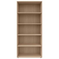 CHOICE Regalschrank | 5 OH, 800 X 1780 Mm, Eiche Gebleicht -Möbel Pro Verkauf PROFI Buecherregal 5OH Regal Standregal Holzregal Wandregal Schrank Buero Eiche gebleicht Regal Buecherregal Offenes 1