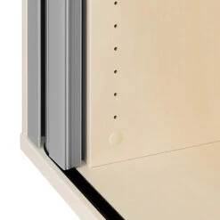 UNI Querrollladenschrank | 2 OH, 1000 X 777 Mm, Ahorn / Silbergrau -Möbel Pro Verkauf PROFI Jalousieschrank Ahorn 2OH Quer Rollladenschra 1