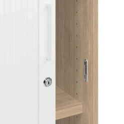 UNI Querrollladenschrank | 2 OH, 1000 X 777 Mm, Bernsteineiche / Weiß 16 UNI Querrollladenschrank | 2 OH, 1000 X 777 Mm, Bernsteineiche / Weiß -Möbel Pro Verkauf PROFI Jalousieschrank Bernsteineiche 2OH Quer Rollladenschrank Aktenschrank Archivschrank 3