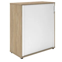 Möbel Pro Verkauf -Möbel Pro Verkauf PROFI Jalousieschrank Bernsteineiche 3OH Quer Rollladenschrank Aktenschrank Archivschrank 2