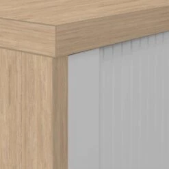 UNI Querrollladenschrank | 3 OH, 1000 X 1143 Mm, Bernsteineiche / Silbergrau -Möbel Pro Verkauf PROFI Jalousieschrank Bernsteineiche 3OH Quer Rollladenschrank Aktenschrank Archivschrank 5 1