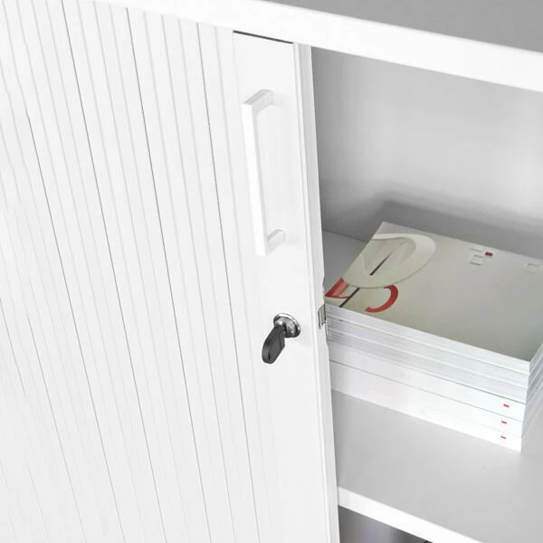 UNI Querrollladenschrank | 2 OH, 1000 X 777 Mm, Weiß 5 UNI Querrollladenschrank | 2 OH, 1000 X 777 Mm, Weiß – Bild 3