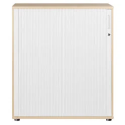 UNI Querrollladenschrank | 3 OH, 1000 X 1143 Mm, Ahorn / Weiß 17 UNI Querrollladenschrank | 3 OH, 1000 X 1143 Mm, Ahorn / Weiß -Möbel Pro Verkauf PROFI Jalousieschrank Weiss Ahorn 3OH Quer Rolllad 3