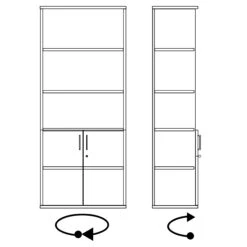 UNI Kombischrank | 5 OH, 800 X 1897 Mm, Bernsteineiche 25 UNI Kombischrank | 5 OH, 800 X 1897 Mm, Bernsteineiche -Möbel Pro Verkauf PROFI Kombischrank abschliessbar 5 OH Bernsteineiche Bueroschrank Fluegeltuerenschrank Aktenschrank 10