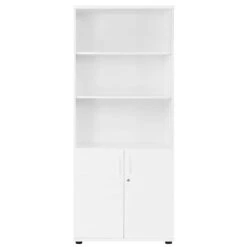 UNI Kombischrank | 5 OH, 800 X 1897 Mm, Weiß -Möbel Pro Verkauf PROFI Kombischrank abschliessbar 5 OH Weiss Schrank Bueroschrank Fluegeltuerenschrank