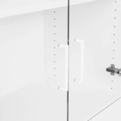 UNI Vitrinenschrank Mit Hängeregister | 5 OH, 800 X 1897 Mm, Weiß -Möbel Pro Verkauf PROFI Kombischrank mit Haengeregister abschliessba 3 1