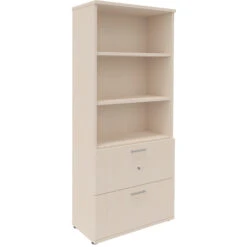 UNI Kombischrank Mit Hängeregister | 5 OH, 800 X 1897 Mm, Ahorn -Möbel Pro Verkauf PROFI Kombischrank mit Haengeregister abschliessbar 5 OH Ahorn Schrank Bueroschrank Aktenschrank Fluegeltuerenschrank Bueroschrank Schrank 1