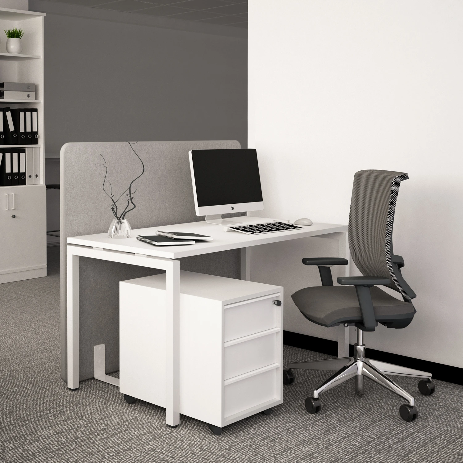 NOVA Rollcontainer | 3 Schubladen, 600 Mm Tief, Ahorn / Weiß 12 NOVA Rollcontainer | 3 Schubladen, 600 Mm Tief, Ahorn / Weiß – Bild 10