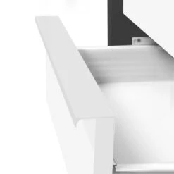 NOVA Rollcontainer | 3 Schubladen, 600 Mm Tief, Anthrazit / Weiß -Möbel Pro Verkauf PROFI NOVA Rollcontainer 60cm tief Anthrazit Weiss Rollschrank Buero Container Schrank Buerocontainer mit Griffleiste 3