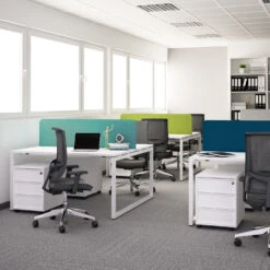 NOVA Rollcontainer | 3 Schubladen, 600 Mm Tief, Weiß -Möbel Pro Verkauf PROFI NOVA Rollcontainer 60cm tief Weiss Rollschra 6