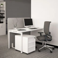 NOVA Rollcontainer | 3 Schubladen, 600 Mm Tief, Weiß -Möbel Pro Verkauf PROFI NOVA Rollcontainer 60cm tief Weiss Rollschra 7