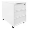 NOVA Rollcontainer | 3 Schubladen, 600 Mm Tief, Weiß -Möbel Pro Verkauf PROFI NOVA Rollcontainer 60cm tief Weiss Rollschrank Buero Container Schrank Buerocontainer mit Griffleiste 3