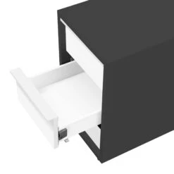 NOVA Rollcontainer | 3 Schubladen, 600 Mm Tief, Extra Schmal, Anthrazit / Weiß 9 NOVA Rollcontainer | 3 Schubladen, 600 Mm Tief, Extra Schmal, Anthrazit / Weiß -Möbel Pro Verkauf PROFI NOVA Rollcontainer 60cm tief extra schmal Anthrazit Weiss Rollschrank Buero Container Schrank Buerocontainer 3