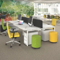 NOVA Rollcontainer | 3 Schubladen, 600 Mm Tief, Extra Schmal, Weiß -Möbel Pro Verkauf PROFI NOVA Rollcontainer 60cm tief extra schmal Weis