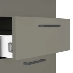 OPTIMA Rollcontainer | 3 Schubladen + 1 Kleinteilefach, 600 Mm Tief, Cubanitgrau -Möbel Pro Verkauf PROFI Rollcontainer 60cm tief Cubanitgrau Rollschrank Buero Container OPTIMA 2
