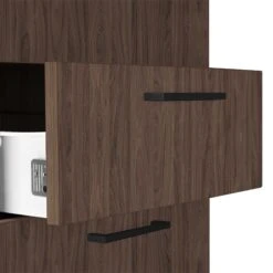 OPTIMA Rollcontainer | 3 Schubladen + 1 Kleinteilefach, 600 Mm Tief, Nussbaum -Möbel Pro Verkauf PROFI Rollcontainer 60cm tief Nussbaum Rollschrank Buero Container OPTIMA 3